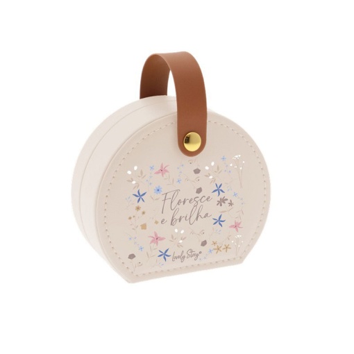Lovely Story beige jewelry box "Blooms and shines"