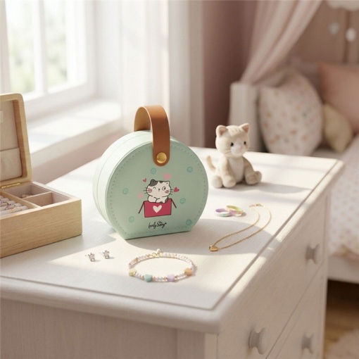 Lovely Story Cozy Whiskers jewelry box mint