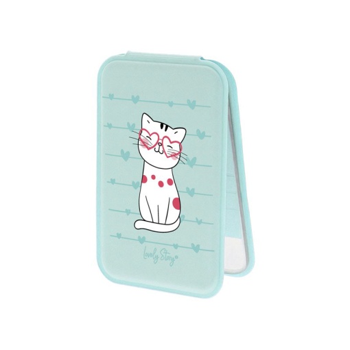Lovely Story Cozy Whiskers Mint Pocket Mirror