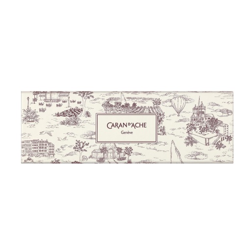 Caran d'Ache 849 Toile de Jouy ballpoint pen, special edition, burgundy 849.226