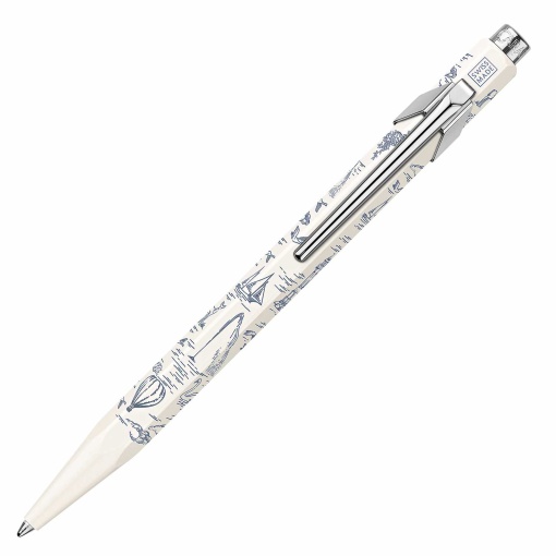 Caran d'Ache 849 Toile de Jouy ballpoint pen, special edition, white, 849.126