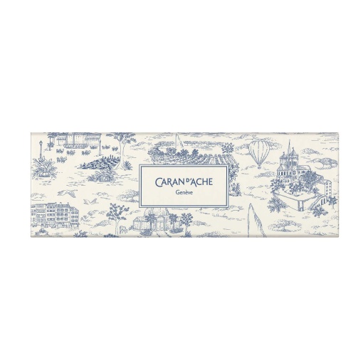 Caran d'Ache 849 Toile de Jouy ballpoint pen, special edition, white, 849.126