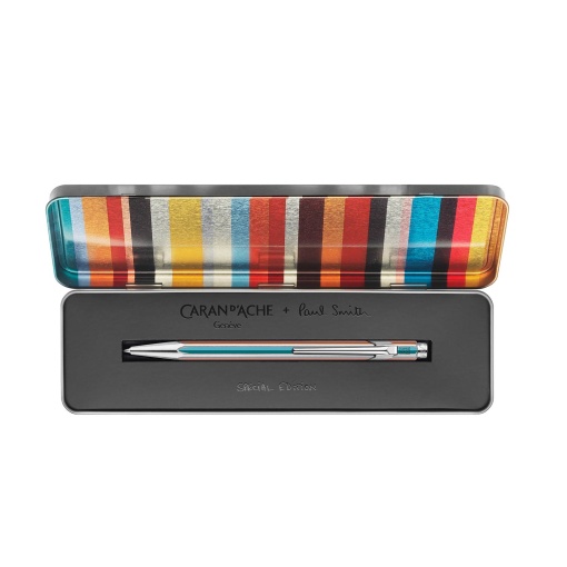 Caran d'Ache 849 Paul Smith ballpoint pen, edition 5, silver, with case 849.345