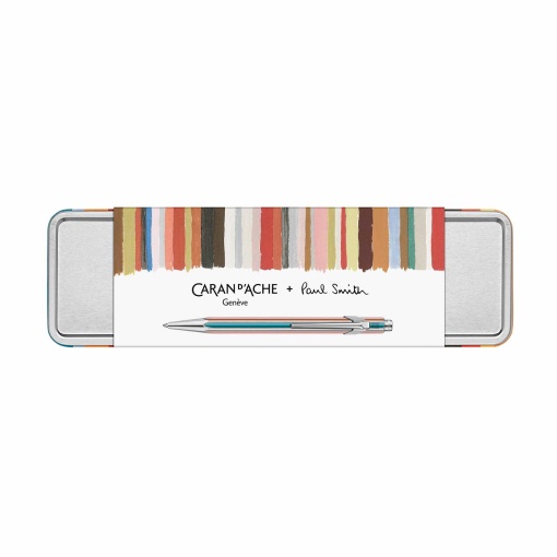 Caran d'Ache 849 Paul Smith ballpoint pen, edition 5, silver, with case 849.345