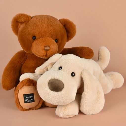 Peluche cão bege 40cm Histoire d'Ours