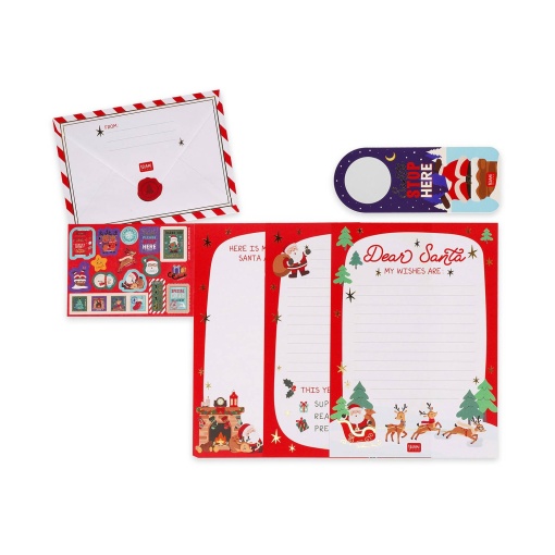 Kit carta para o Pai Natal Legami It's Christmas Time Dear Santa... (6 unidades) 2