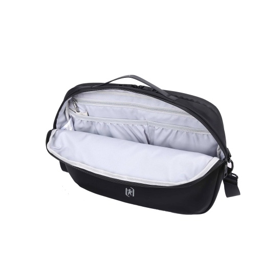 Oxford Identity 15.6" black laptop bag, adaptable to a trolley.