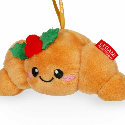 Bola de natal de peluche Legami It's Christmas Time Ho-Ho-Hornaments croissant 13