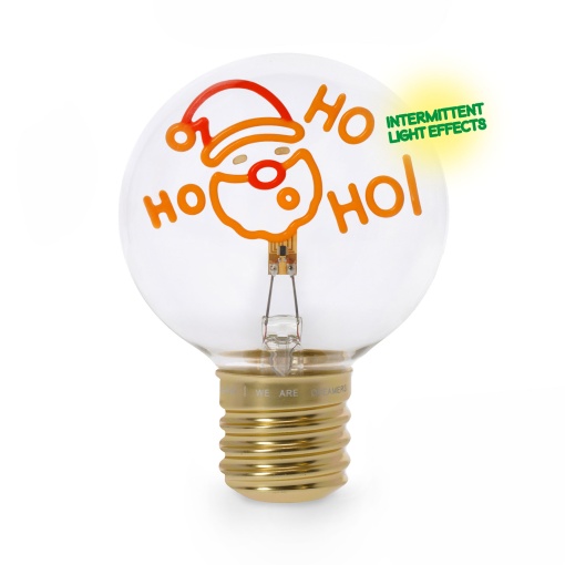 Table lamp in the shape of a Legami Bulb Fiction It's Christmas Time Ho Ho Ho 25