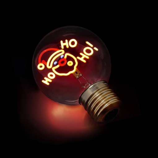 Table lamp in the shape of a Legami Bulb Fiction It's Christmas Time Ho Ho Ho 25
