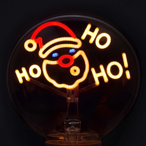 Table lamp in the shape of a Legami Bulb Fiction It's Christmas Time Ho Ho Ho 25