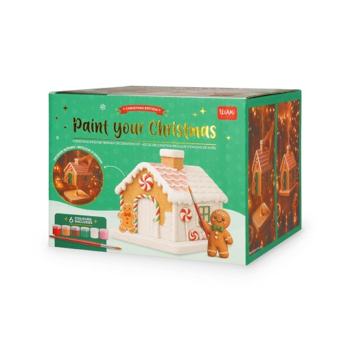 Kit para pintar Legami It's Christmas Time Paint Your Christmas casa de gengibre 3