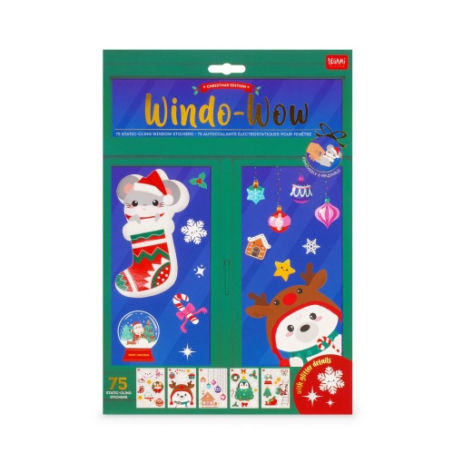 Autocolantes electroestáticos para janelas Legami It's Christmas Time Window-Wow (75 unidades) 4