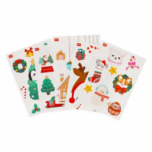 Legami It's Christmas Time Window-Wow electrostatic window stickers (75 units) 4