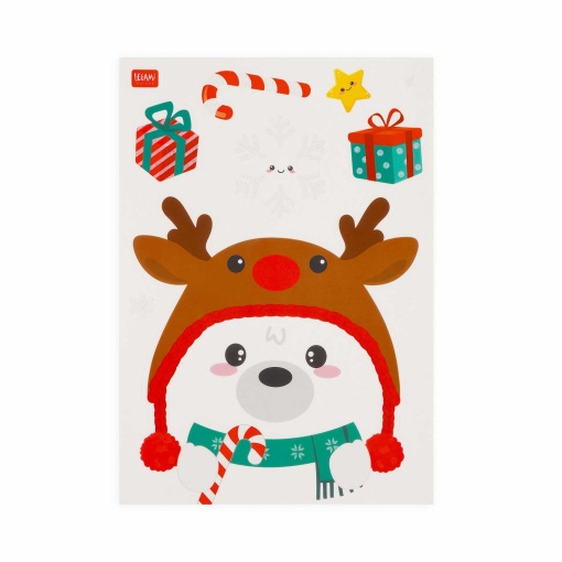 Legami It's Christmas Time Window-Wow electrostatic window stickers (75 units) 4