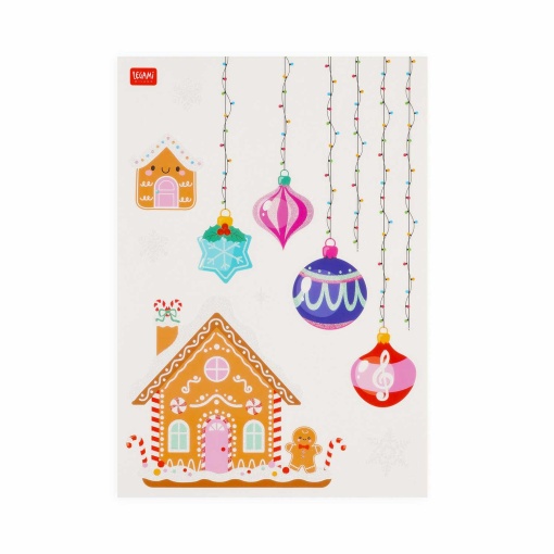 Legami It's Christmas Time Window-Wow electrostatic window stickers (75 units) 4