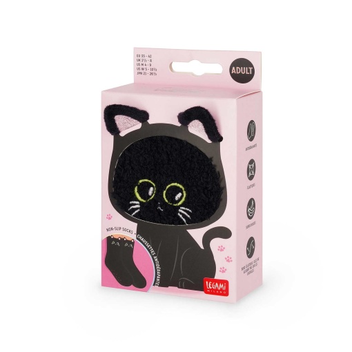 Meias antiderrapantes Legami It's a Match! - gato preto 35-42 17