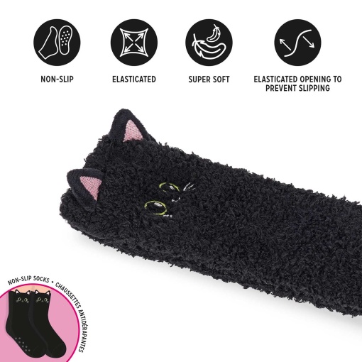 Meias antiderrapantes Legami It's a Match! - gato preto 35-42 17