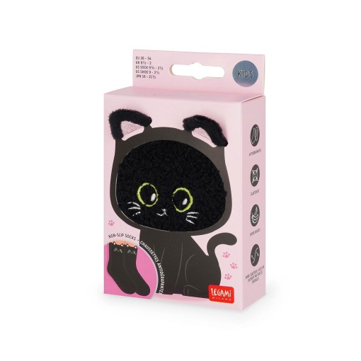 Meias antiderrapantes Legami It's a Match! - gato preto 26-34 17