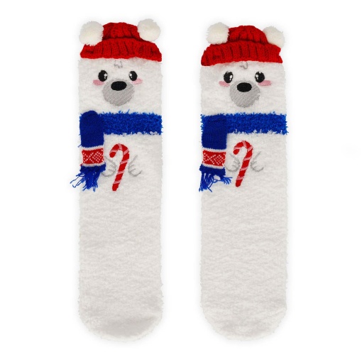 Meias antiderrapantes Legami It's a Match! It's Christmas Time - urso polar 35-42 10