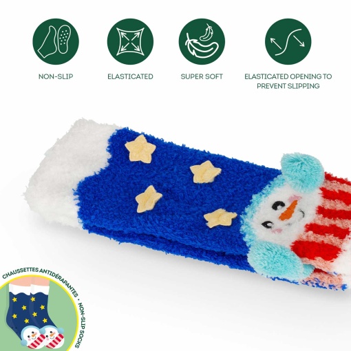 Meias antiderrapantes Legami It's a Match! It's Christmas Time - boneco de neve 26-34 8