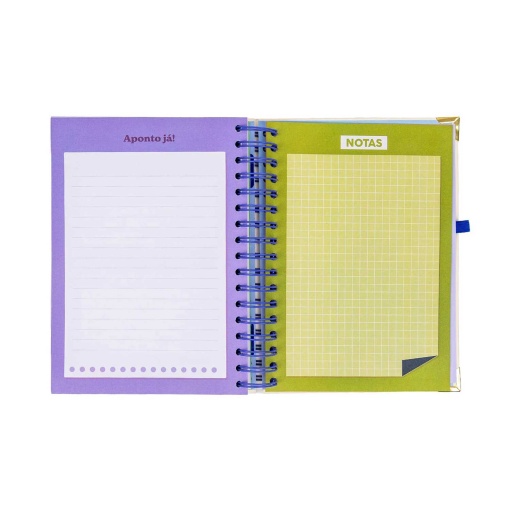 Agenda diária 180x226mm 2027 espiral Mr. Wonderful "Eu penso, eu acredito"