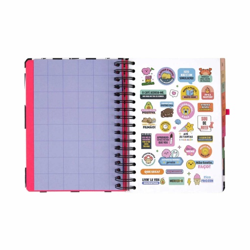 Agenda diária 180x226mm 2027 espiral Mr. Wonderful "Hoje, sem pressa"