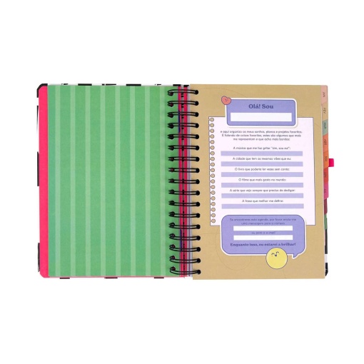 Agenda diária 180x226mm 2027 espiral Mr. Wonderful "Hoje, sem pressa"