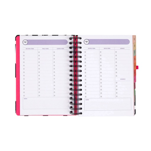 Agenda diária 180x226mm 2027 espiral Mr. Wonderful "Hoje, sem pressa"