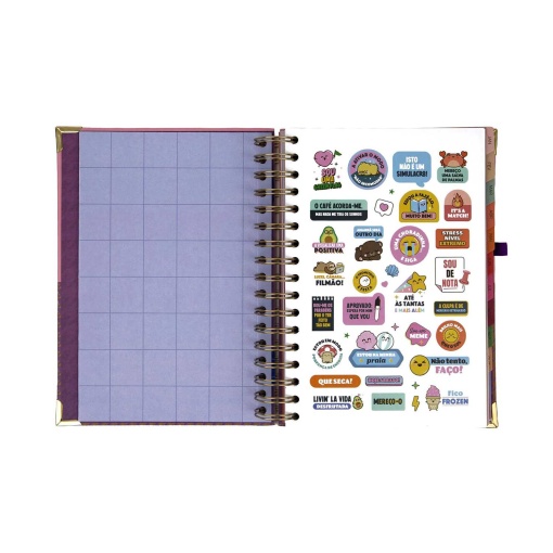 Agenda diária 180x226mm 2027 espiral Mr. Wonderful "Organizada, mais ou menos"