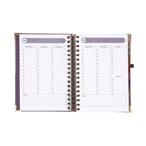Agenda diária 180x226mm 2027 espiral Mr. Wonderful "Organizada, mais ou menos"