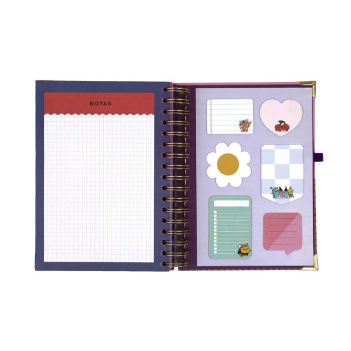 Agenda diária 180x226mm 2027 espiral Mr. Wonderful "Organizada, mais ou menos"