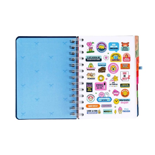 Agenda diária 140x175mm 2027 espiral Mr. Wonderful "Plano para hoje, histórias para amanhã"