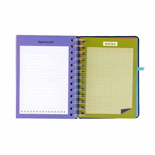 Agenda diária 140x175mm 2027 espiral Mr. Wonderful "Plano para hoje, histórias para amanhã"