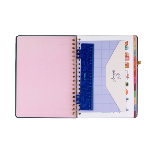 Agenda semanal 205x260mm 2027 espiral Mr. Wonderful "Em movimento"