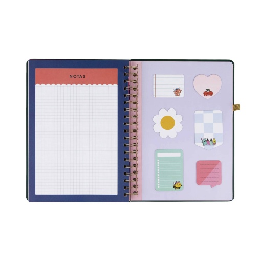 Agenda semanal 205x260mm 2027 espiral Mr. Wonderful "Em movimento"