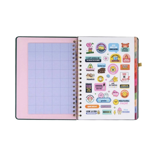 Agenda semanal 205x260mm 2027 espiral Mr. Wonderful "Em movimento"