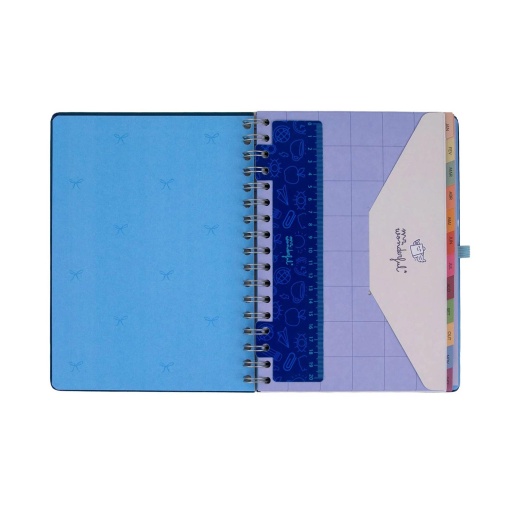 Agenda semanal 180x226mm 2027 espiral Mr. Wonderful "Plano para hoje, histórias para amanhã"