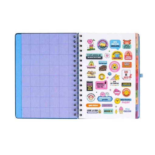 Agenda semanal 180x226mm 2027 espiral Mr. Wonderful "Plano para hoje, histórias para amanhã"