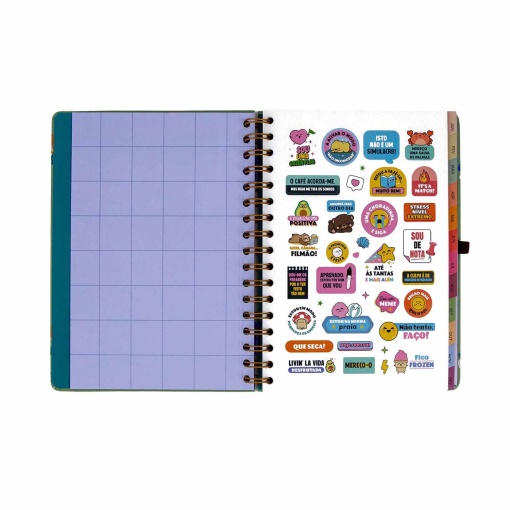 Agenda semanal 180x226mm 2027 espiral Mr. Wonderful "Entre rotinas e tarefas"