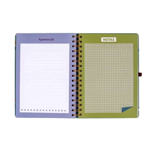 Agenda semanal 180x226mm 2027 espiral Mr. Wonderful "Entre rotinas e tarefas"