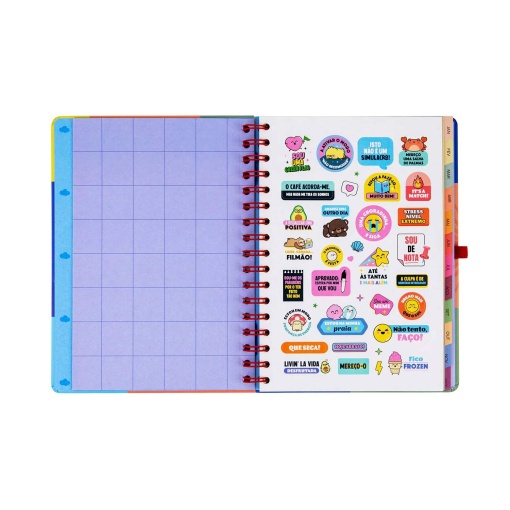 Agenda semanal 180x226mm 2027 espiral Mr. Wonderful "No meu mundo"