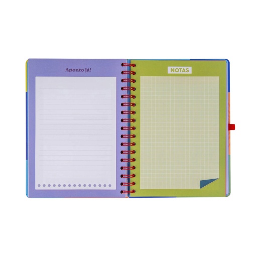 Agenda semanal 180x226mm 2027 espiral Mr. Wonderful "No meu mundo"
