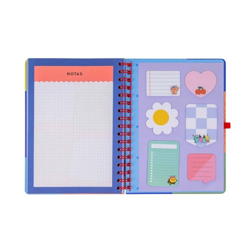 Agenda semanal 180x226mm 2027 espiral Mr. Wonderful "No meu mundo"