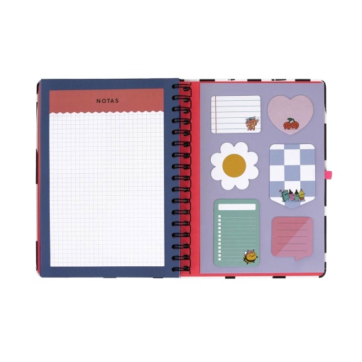 Agenda semanal 180x226mm 2027 con encuadernación en espiral Mr. Wonderful "Organizado, más o menos"