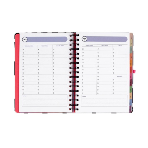 Agenda semanal 180x226mm 2027 con encuadernación en espiral Mr. Wonderful "Organizado, más o menos"