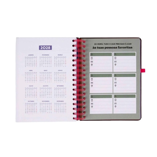Agenda semanal 140x175mm 2027 espiral Mr. Wonderful "Full Aesthetic"