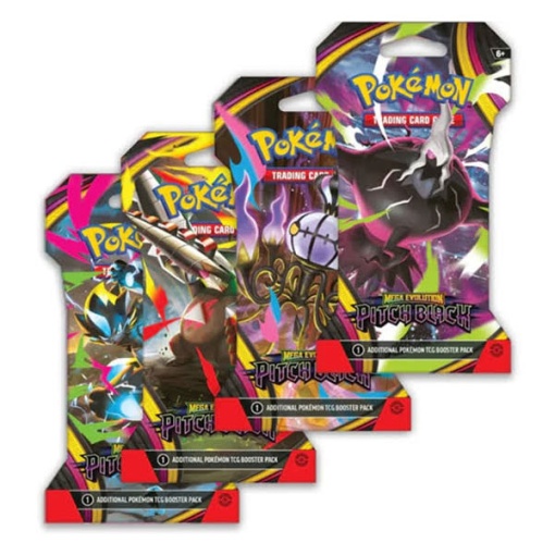 Pokémon TCG: Mega Evolution Pitch Black - adicional booster pack sortido blister