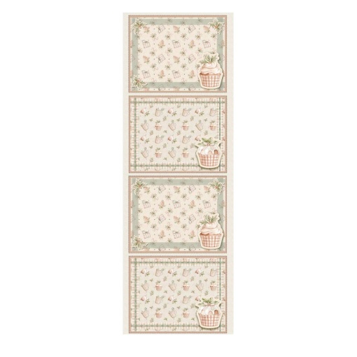 Tecido Fuxicos e Fricotes Natal Vintage painel individuais 50x150cm