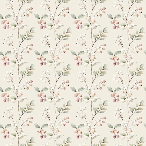 Tecido Fuxicos e Fricotes Natal Vintage raminhos 1x1,50m